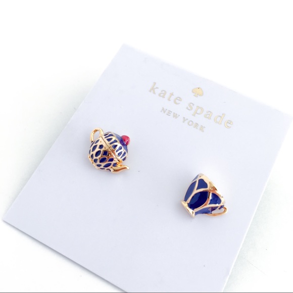 Kate spade wonderland tea party cups earrings - Picture 2 of 3